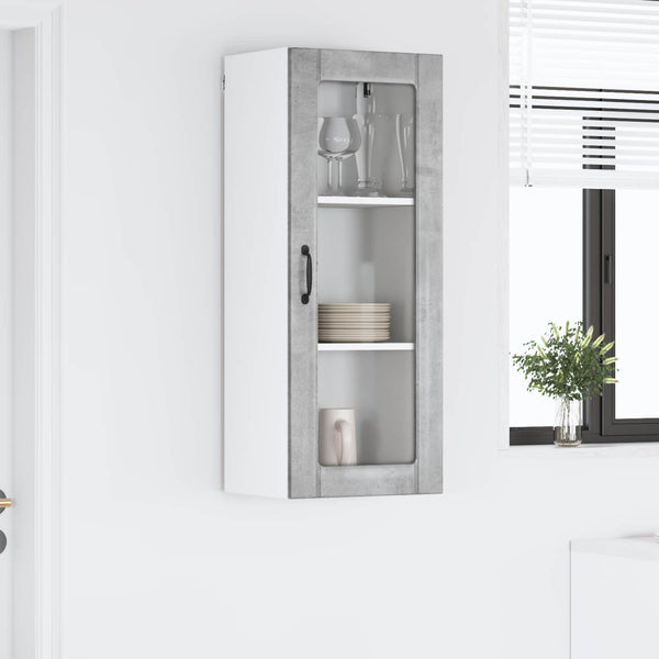 Seinälasi kaappi LUCCA Betoninharmaa 40 x 31 x 100 cm