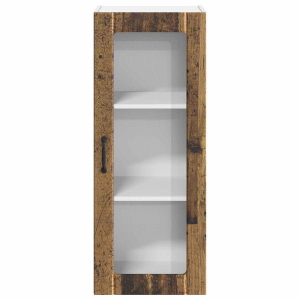 Seinälasi kaappi LUCCA Vanha puu 40 x 31 x 100 cm Tekninen puu