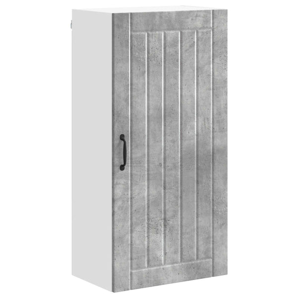 Seinäkaappi LUCCA Betoninharmaa 50 x 31 x 100 cm Tekninen puu