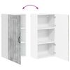 Seinäkaappi LUCCA Betoninharmaa 50 x 31 x 100 cm Tekninen puu