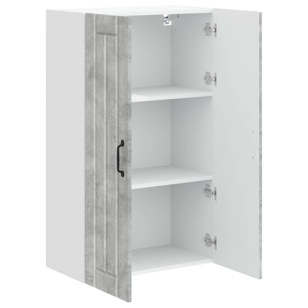Seinäkaappi LUCCA Betoninharmaa 60 x 31 x 100 cm Tekninen puu