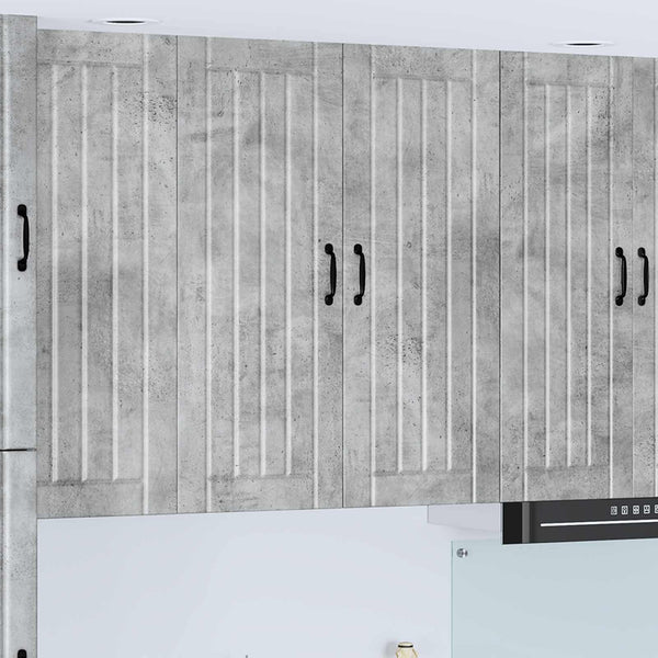 Seinäkaappi LUCCA Betoninharmaa 80 x 31 x 100 cm Tekninen puu
