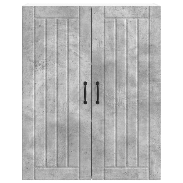 Seinäkaappi LUCCA Betoninharmaa 80 x 31 x 100 cm Tekninen puu
