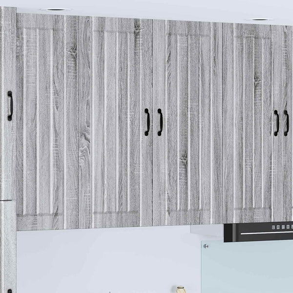 Seinäkaappi LUCCA Harmaa sonoma 80 x 31 x 100 cm Tekninen puu