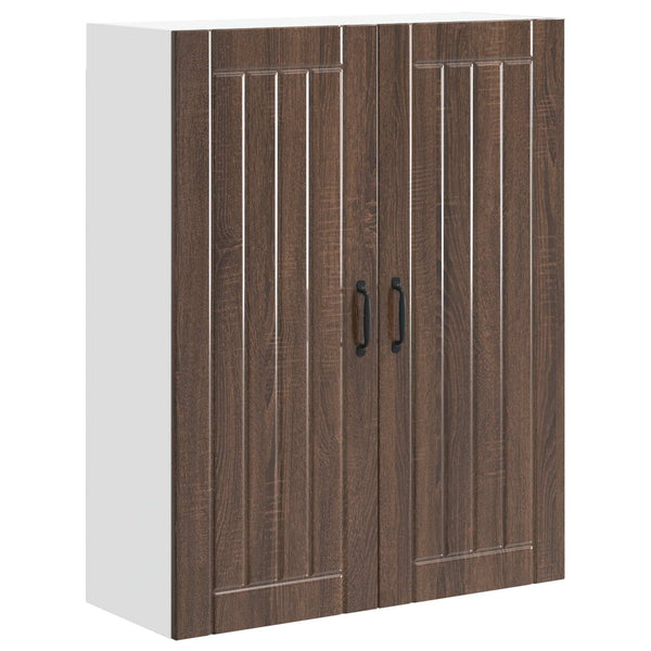 Seinäkaappi LUCCA Ruskea tammi 80 x 31 x 100 cm Tekninen puu