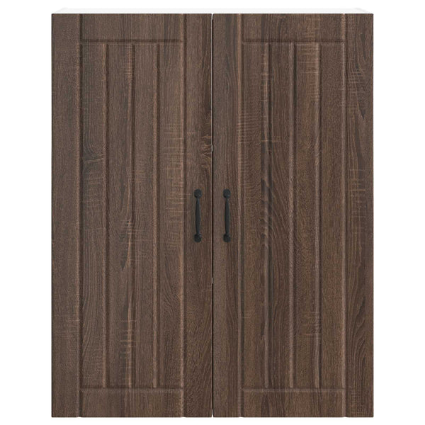 Seinäkaappi LUCCA Ruskea tammi 80 x 31 x 100 cm Tekninen puu