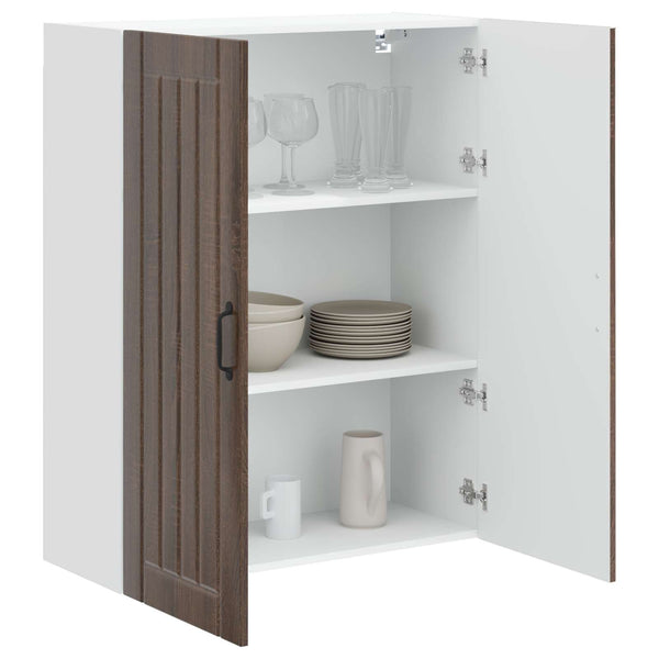 Seinäkaappi LUCCA Ruskea tammi 80 x 31 x 100 cm Tekninen puu