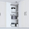 Seinän kulmarcabinett LUCCA valkoinen 57 x 57 x 100 cm