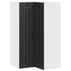 Seinän kulmarcabinett LUCCA Musta 57 x 57 x 100 cm Tekninen puu