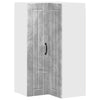 Seinän kulmarcabinett LUCCA Betoninharmaa 57 x 57 x 100 cm