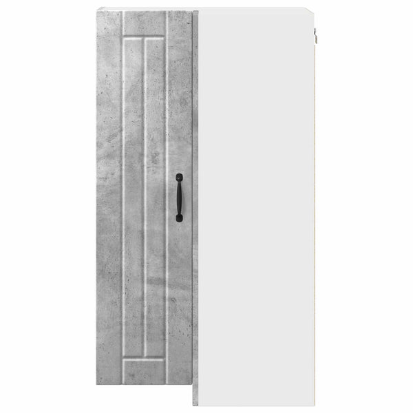 Seinän kulmarcabinett LUCCA Betoninharmaa 57 x 57 x 100 cm