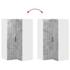 Seinän kulmarcabinett LUCCA Betoninharmaa 57 x 57 x 100 cm