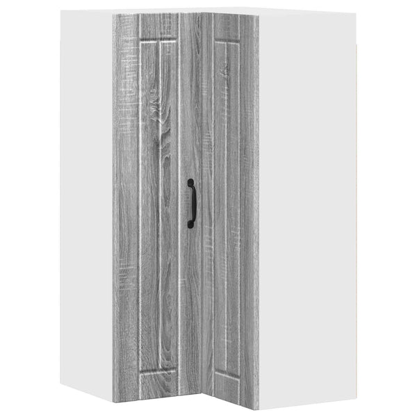 Seinän kulmarcabinett LUCCA Harmaa sonoma 57 x 57 x 100 cm