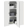 Seinän kulmarcabinett LUCCA Harmaa sonoma 57 x 57 x 100 cm