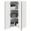 Seinän kulmarcabinett LUCCA Ruskea tammi 57 x 57 x 100 cm