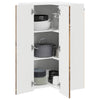 Seinän kulmarcabinett LUCCA Vanha puu 57 x 57 x 100 cm