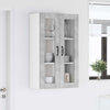 Seinälasi kaappi LUCCA Betoninharmaa 60 x 31 x 100 cm