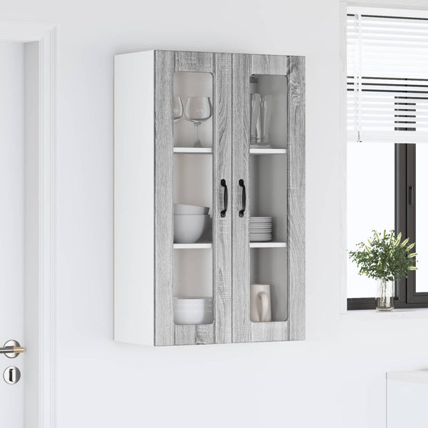 Seinälasi kaappi LUCCA Harmaa sonoma 60 x 31 x 100 cm
