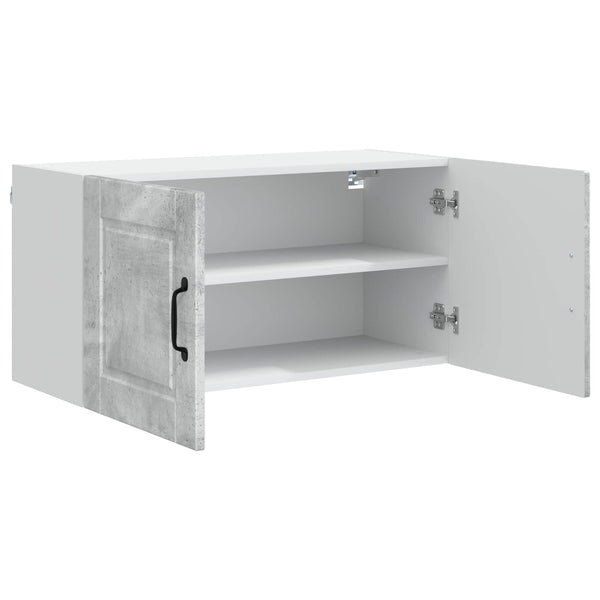 Seinäkaappi PORTO Betoni Harmaa 80 x 31 x 40 cm Tekninen puu