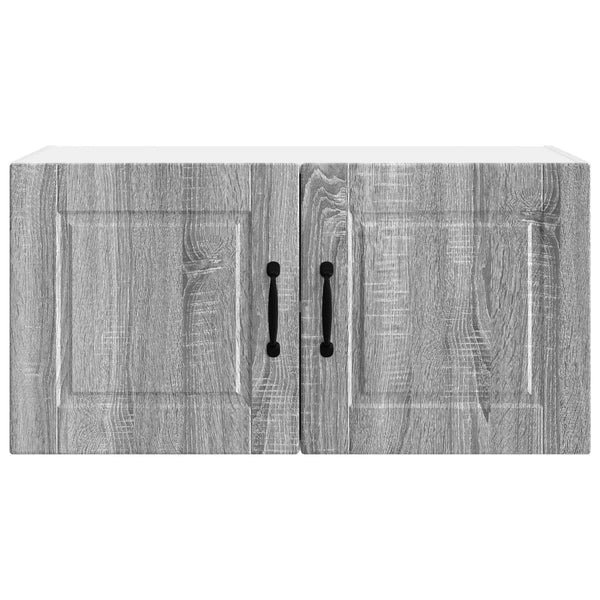 Seinäkaappi PORTO Harmaa Sonoma 80 x 31 x 40 cm Tekninen puu
