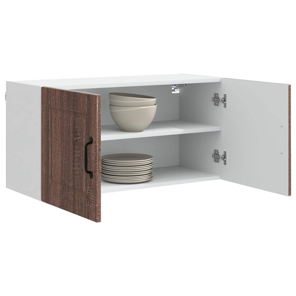 Seinäkaappi PORTO Ruskea tammi 80 x 31 x 40 cm Tekninen puu