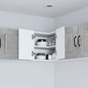 Seinän kulmarcabinett PORTO Betoni Harmaa 57 x 57 x 40 cm