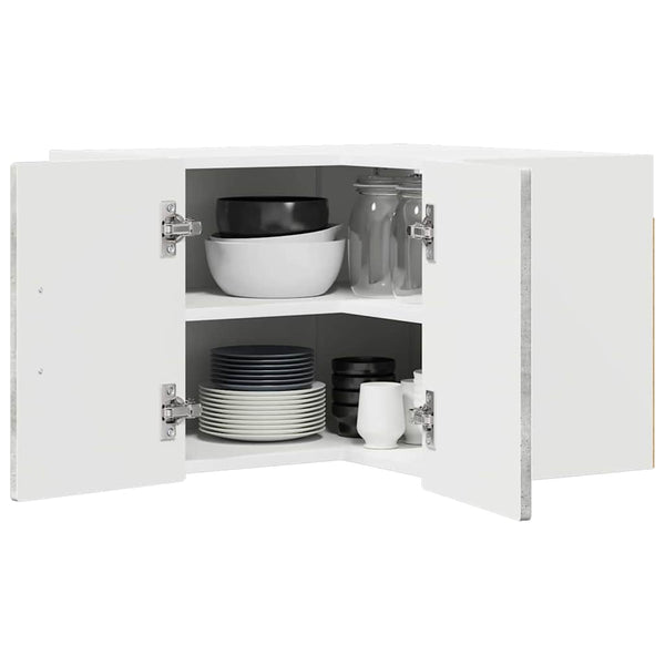 Seinän kulmarcabinett PORTO Betoni Harmaa 57 x 57 x 40 cm