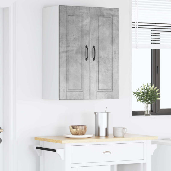 Seinäkaappi PORTO Betoni Harmaa 60 x 31 x 80 cm Tekninen puu