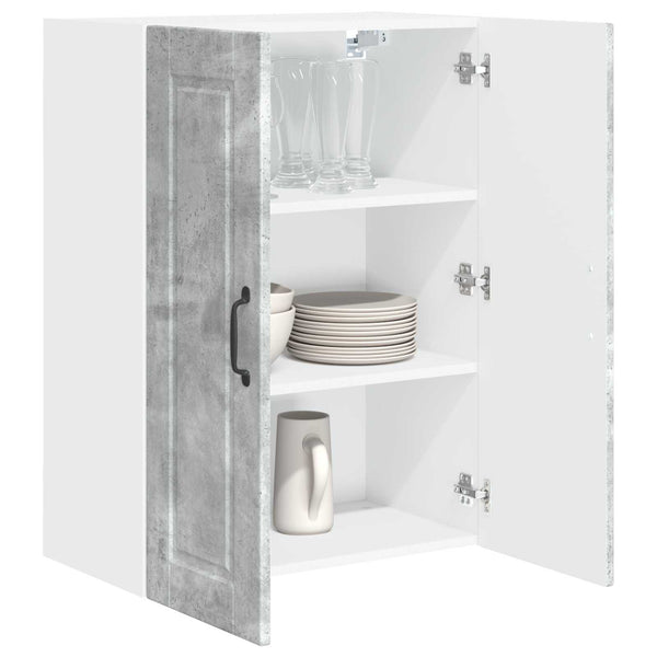 Seinäkaappi PORTO Betoni Harmaa 60 x 31 x 80 cm Tekninen puu