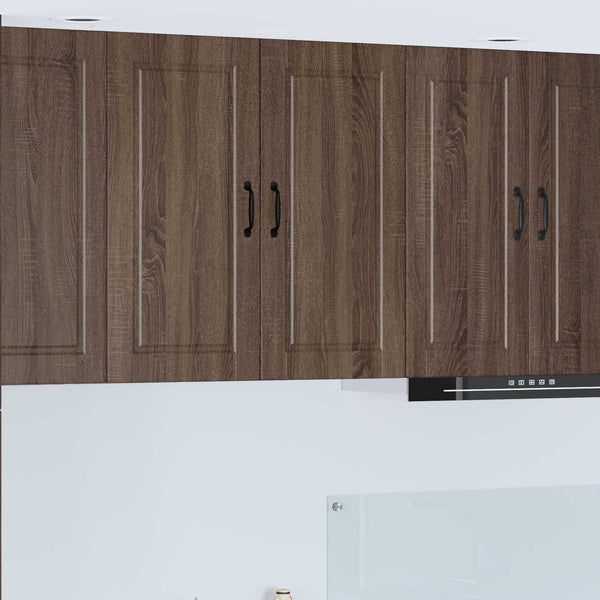 Seinäkaappi PORTO Ruskea tammi 80 x 31 x 80 cm Tekninen puu
