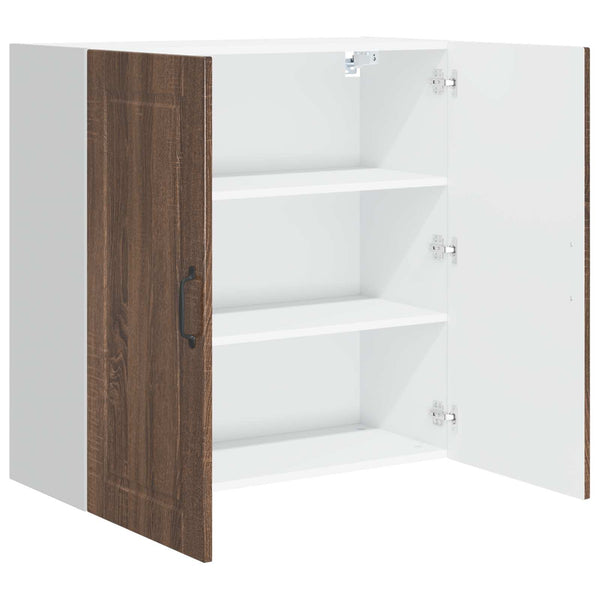 Seinäkaappi PORTO Ruskea tammi 80 x 31 x 80 cm Tekninen puu