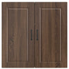 Seinäkaappi PORTO Ruskea tammi 80 x 31 x 80 cm Tekninen puu