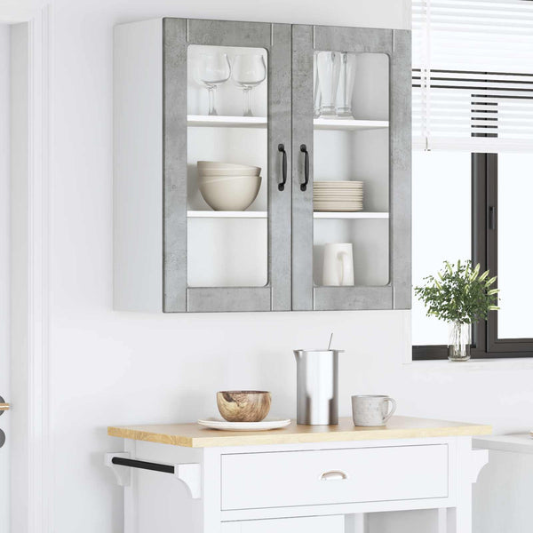 Seinälasi kaappi PORTO Betoni Harmaa 80 x 31 x 80 cm