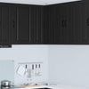 Seinän kulmarcabinett PORTO Musta 57 x 57 x 80 cm Tekninen puu