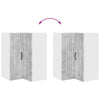 Seinän kulmarcabinett PORTO Betoni Harmaa 57 x 57 x 80 cm
