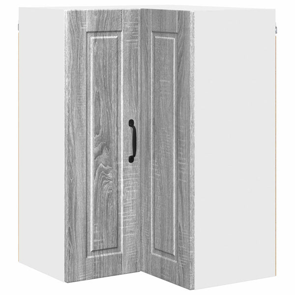 Seinän kulmarcabinett PORTO Harmaa Sonoma 57 x 57 x 80 cm