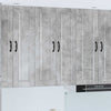 Seinäkaappi PORTO Betoni Harmaa 60 x 31 x 100 cm Tekninen puu
