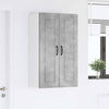 Seinäkaappi PORTO Betoni Harmaa 60 x 31 x 100 cm Tekninen puu