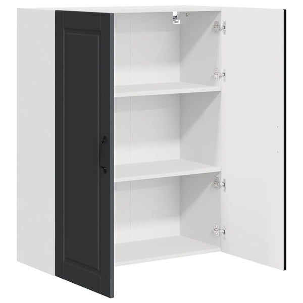 Seinäkaappi PORTO Musta 80 x 31 x 100 cm Tekninen puu