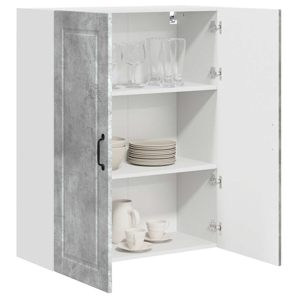 Seinäkaappi PORTO Betoni Harmaa 80 x 31 x 100 cm Tekninen puu