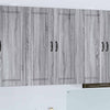 Seinäkaappi PORTO Harmaa Sonoma 80 x 31 x 100 cm Tekninen puu