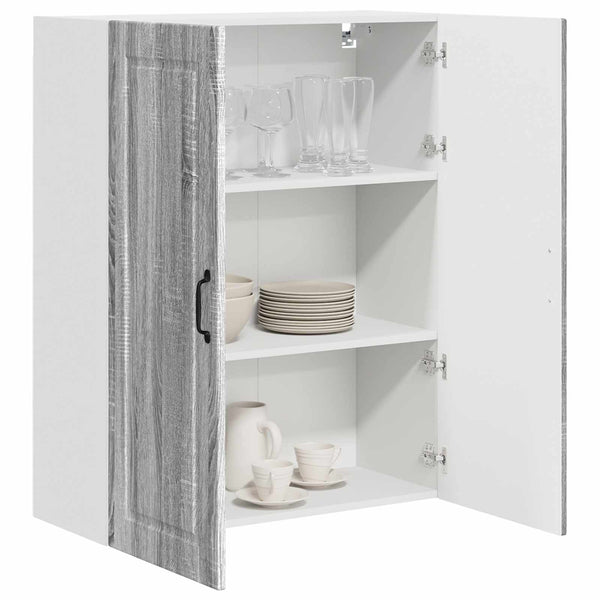 Seinäkaappi PORTO Harmaa Sonoma 80 x 31 x 100 cm Tekninen puu