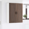 Seinäkaappi PORTO Ruskea tammi 80 x 31 x 100 cm Tekninen puu