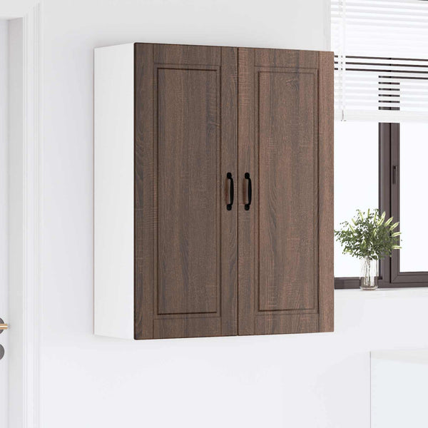 Seinäkaappi PORTO Ruskea tammi 80 x 31 x 100 cm Tekninen puu
