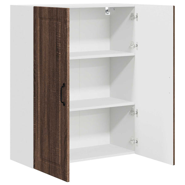 Seinäkaappi PORTO Ruskea tammi 80 x 31 x 100 cm Tekninen puu