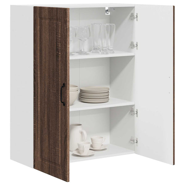 Seinäkaappi PORTO Ruskea tammi 80 x 31 x 100 cm Tekninen puu