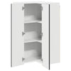 Seinän kulmarcabinett PORTO Musta 57 x 57 x 100 cm Tekninen puu