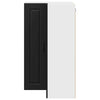 Seinän kulmarcabinett PORTO Musta 57 x 57 x 100 cm Tekninen puu