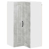 Seinän kulmarcabinett PORTO Betoni Harmaa 57 x 57 x 100 cm