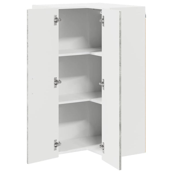 Seinän kulmarcabinett PORTO Betoni Harmaa 57 x 57 x 100 cm